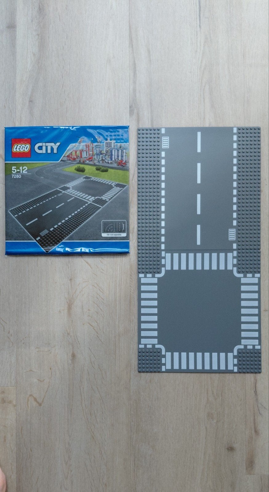 2x LEGO City Wegenplaten (7280) – 1x verpakking + 1x Los, Kinderen en Baby's, Speelgoed | Duplo en Lego, Verzenden, Nieuw