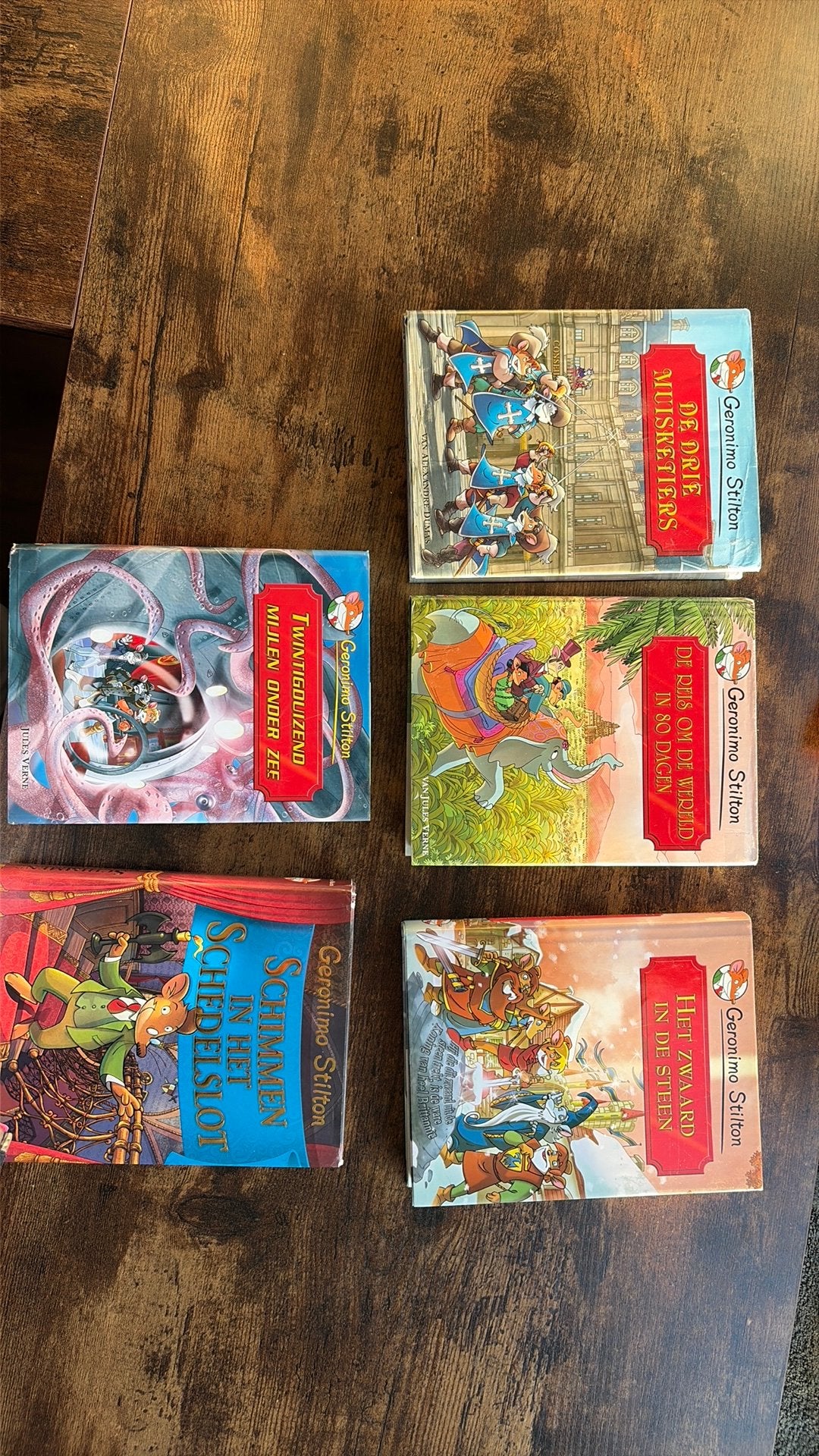 5 Geronimo Stilton boeken, Boeken, Ophalen of Verzenden, Zo goed als nieuw