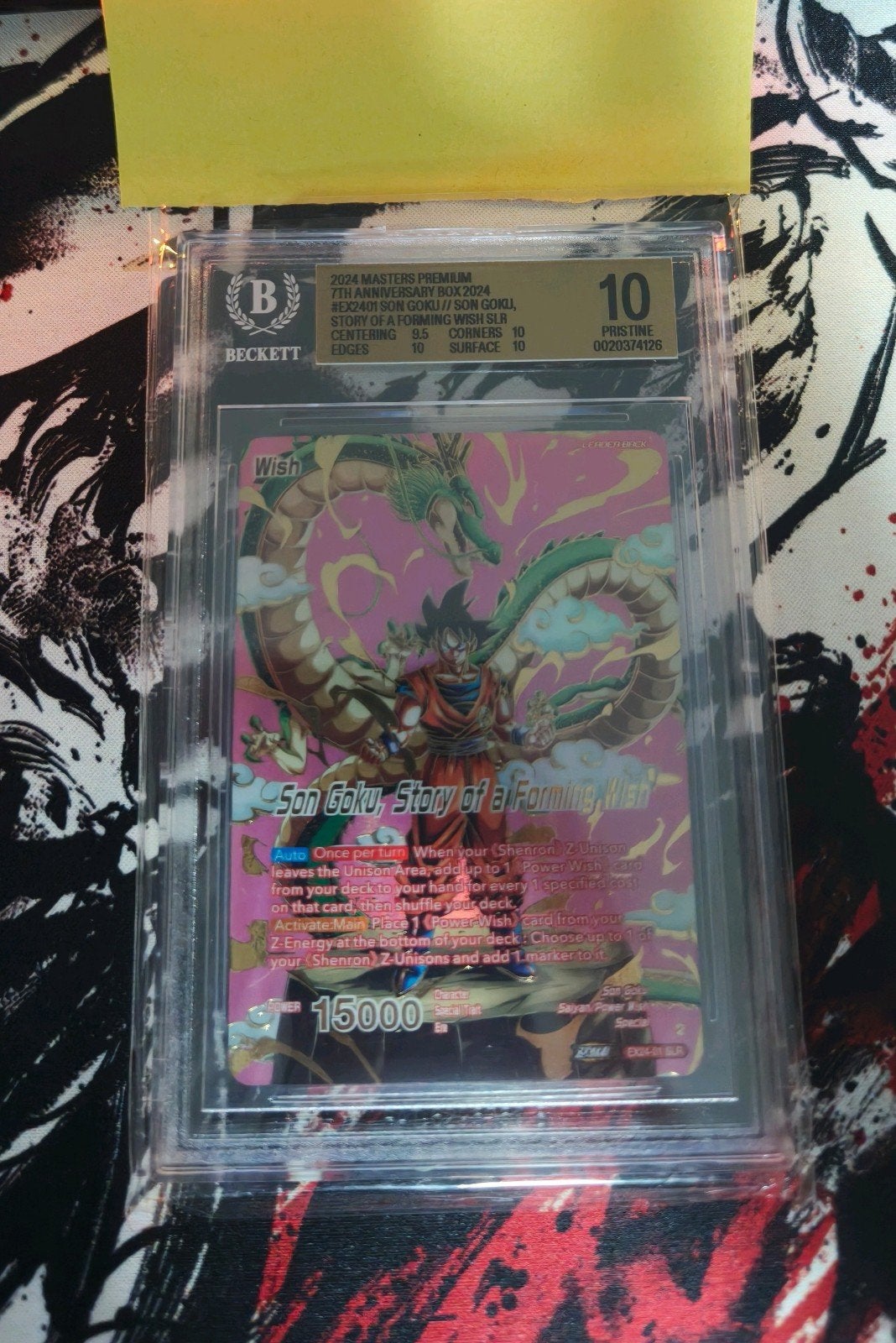 Son Goku, Story of a forming wish GRAIL BGS 10, Ophalen of Verzenden, Nieuw, Losse kaart, Foil