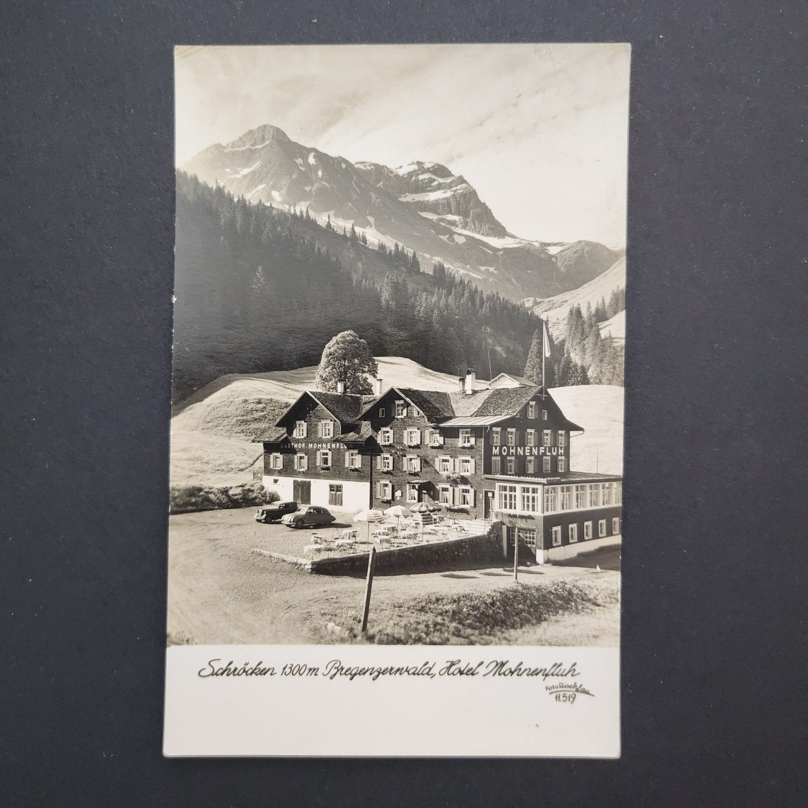 Oude Ansichtkaart Hotel Mohrenfluh, Schrocken, Oostenrijk, Verzenden