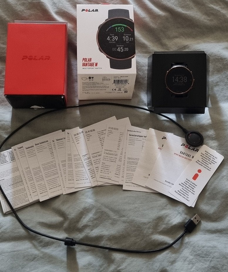 Polar Vantage M black copper smartwatch, Gebruikt, Zwart, Ophalen of Verzenden, Waterdicht