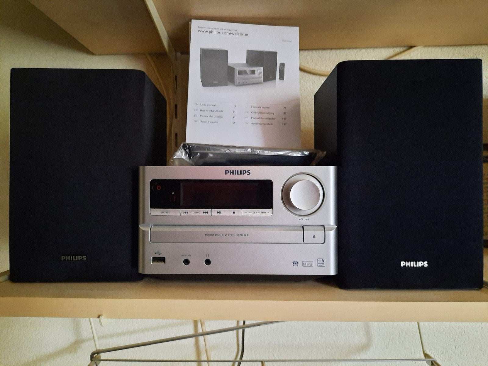 Philips MCM2000/12 microset, Philips, Gebruikt, Cd-speler, Ophalen of Verzenden