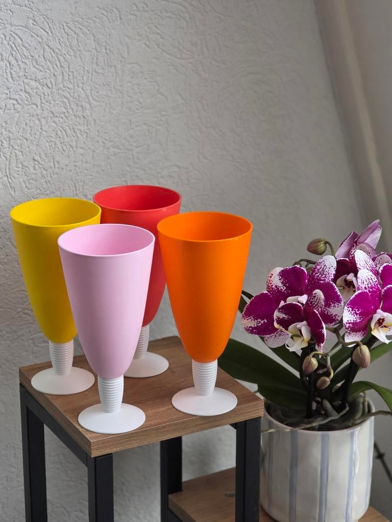Tupperware ijs bekers, Ophalen of Verzenden, Nieuw, Geel, Beker of Kan