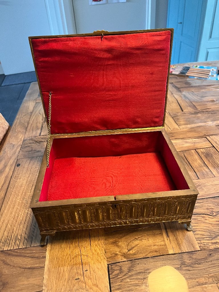 Prachtige oude Franse kist – Napoleon III stijl, Huis en Inrichting, Woonaccessoires | Kisten, Ophalen, Overige materialen, Minder dan 50 cm