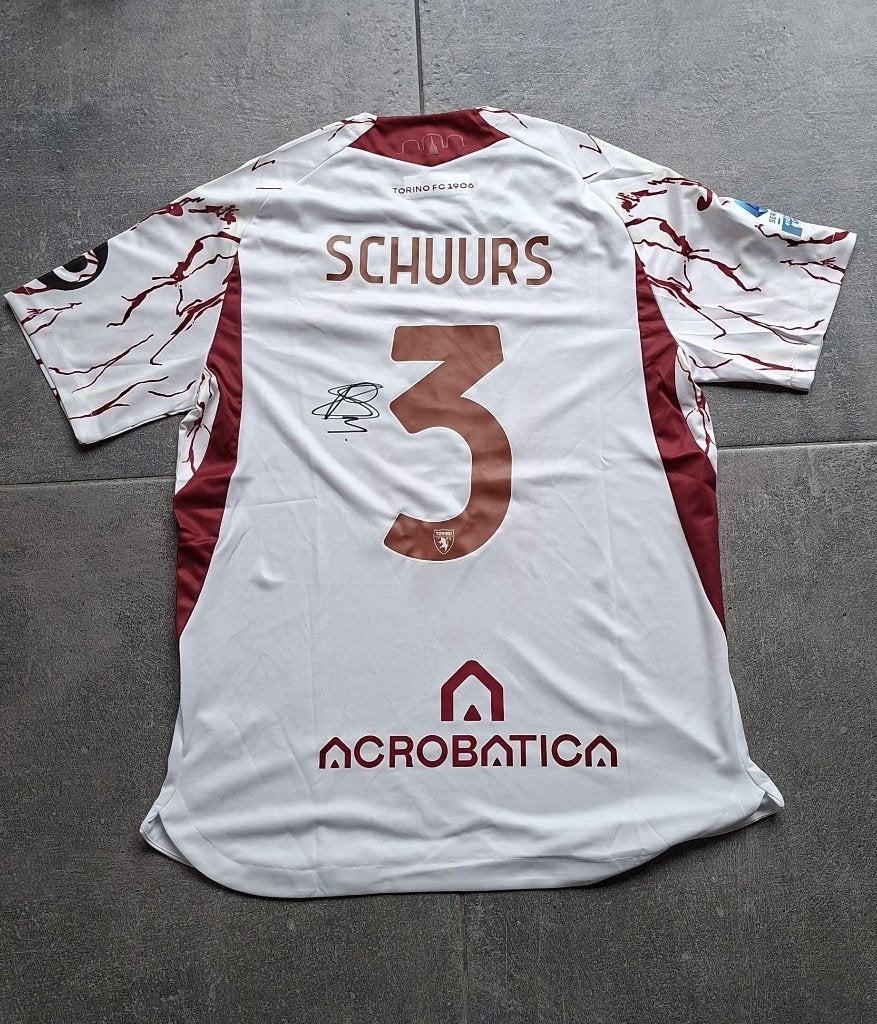 Shirt met originele handtekening; Perr Schuurs # Torino NEC, Ophalen of Verzenden, Nieuw, Buitenlandse clubs, Shirt