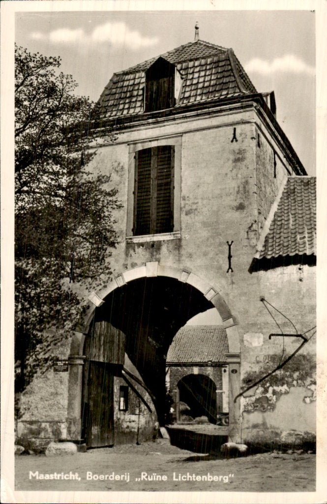 Maastricht - Boerderij - Ruïne Lichtenberg, Ophalen of Verzenden, 1940 tot 1960, Gelopen, Limburg