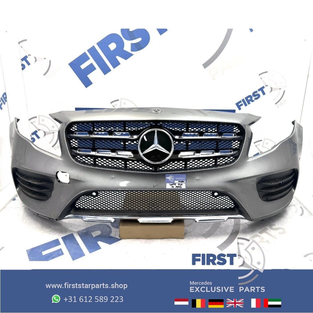 W156 BUMPER GLA FACELIFT AMG VOORBUMPER X156 ZWART WIT GRIJS, Gebruikt, -, Voor, Ophalen of Verzenden