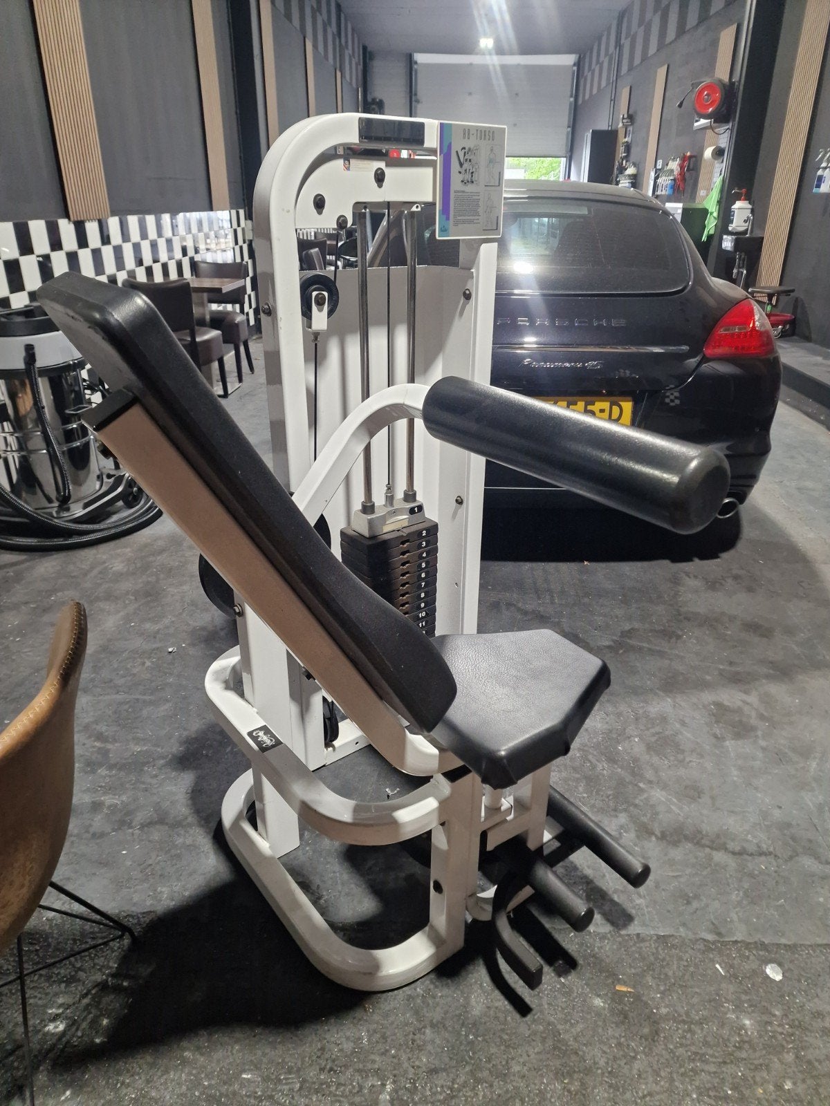 Professioneel Krachtstation voor BUIKSPIEREN, Ophalen, Krachtstation