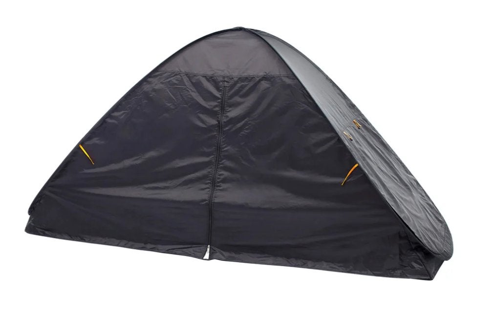 Deryan Bedtent Pop-Up Verduisterend 200x90 Zwart, Ophalen of Verzenden, Zo goed als nieuw, 180 cm of meer, 85 tot 100 cm