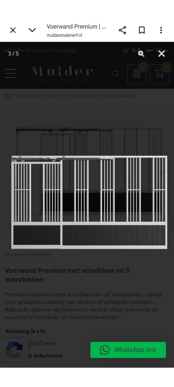 Voorwand Paardenstal, Dieren en Toebehoren