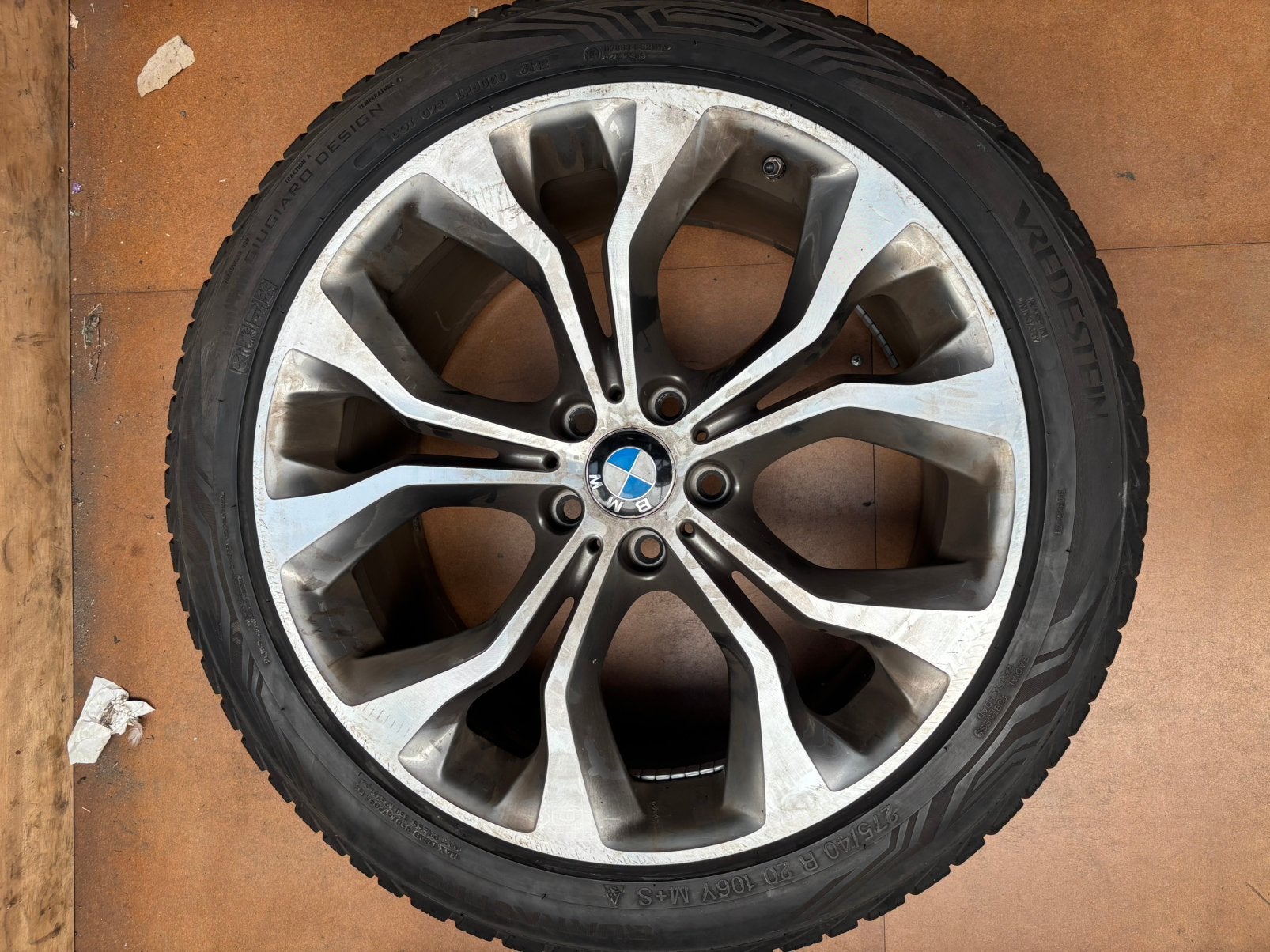 Originele 20 inch BMW Wielset Styling 451 (Y-spaak)  X5 & X6, Auto-onderdelen, Ophalen, Gebruikt, 275 mm, Banden en Velgen