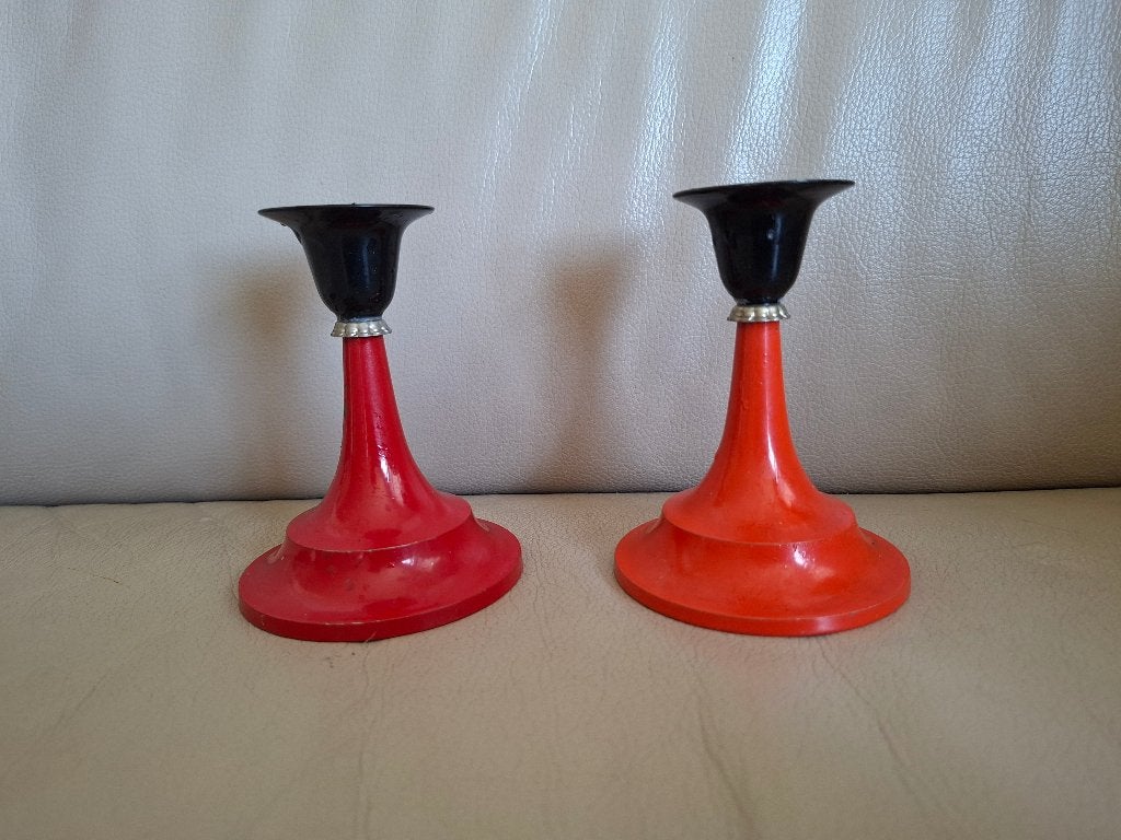 Art Deco kandelaars uit de jaren 1920, Overige materialen, Gebruikt, Verzenden, Kandelaar