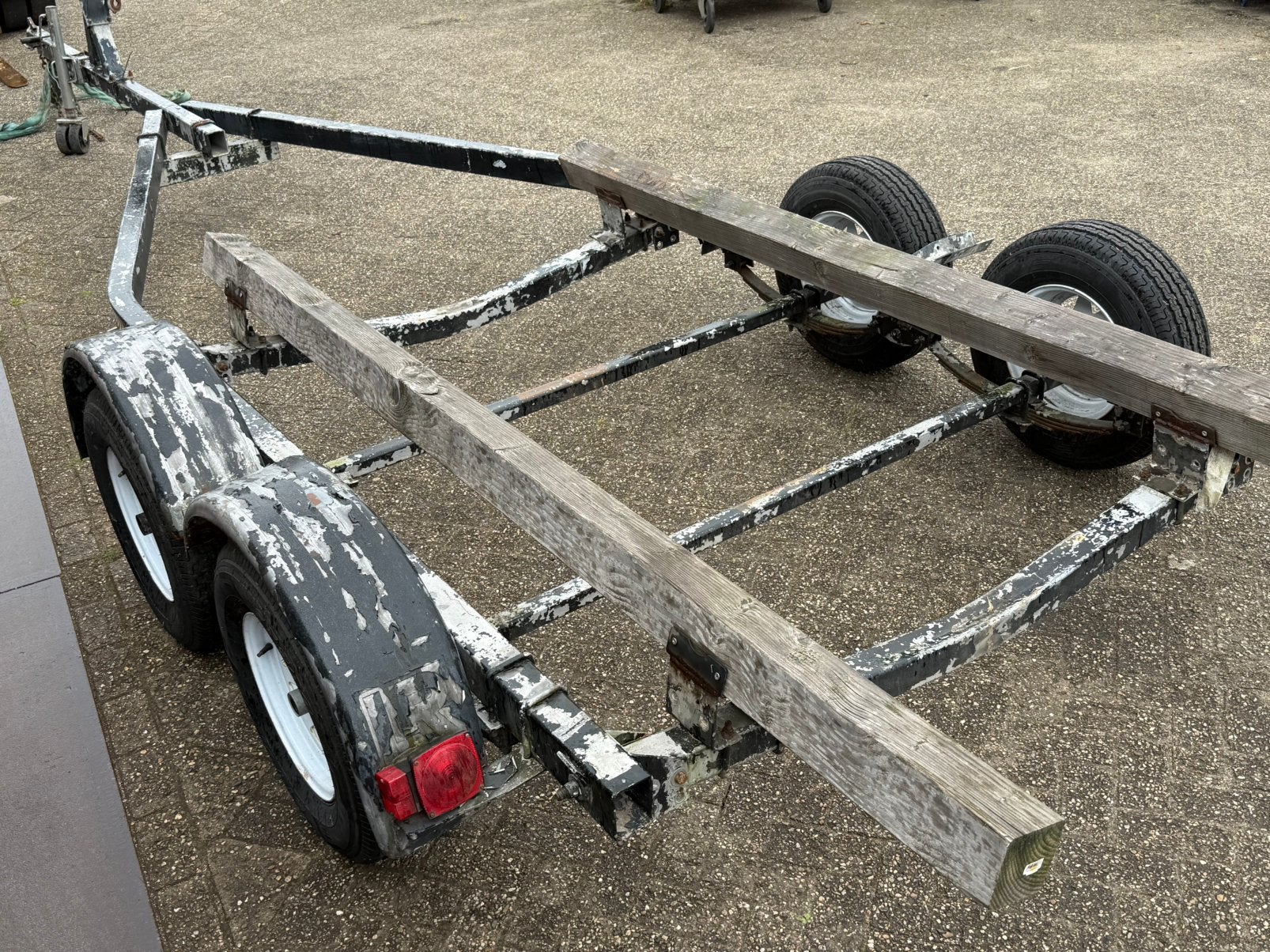 Stallingstrailer 3500kg, Ophalen, Gebruikt, 6 tot 9 meter, Overige typen