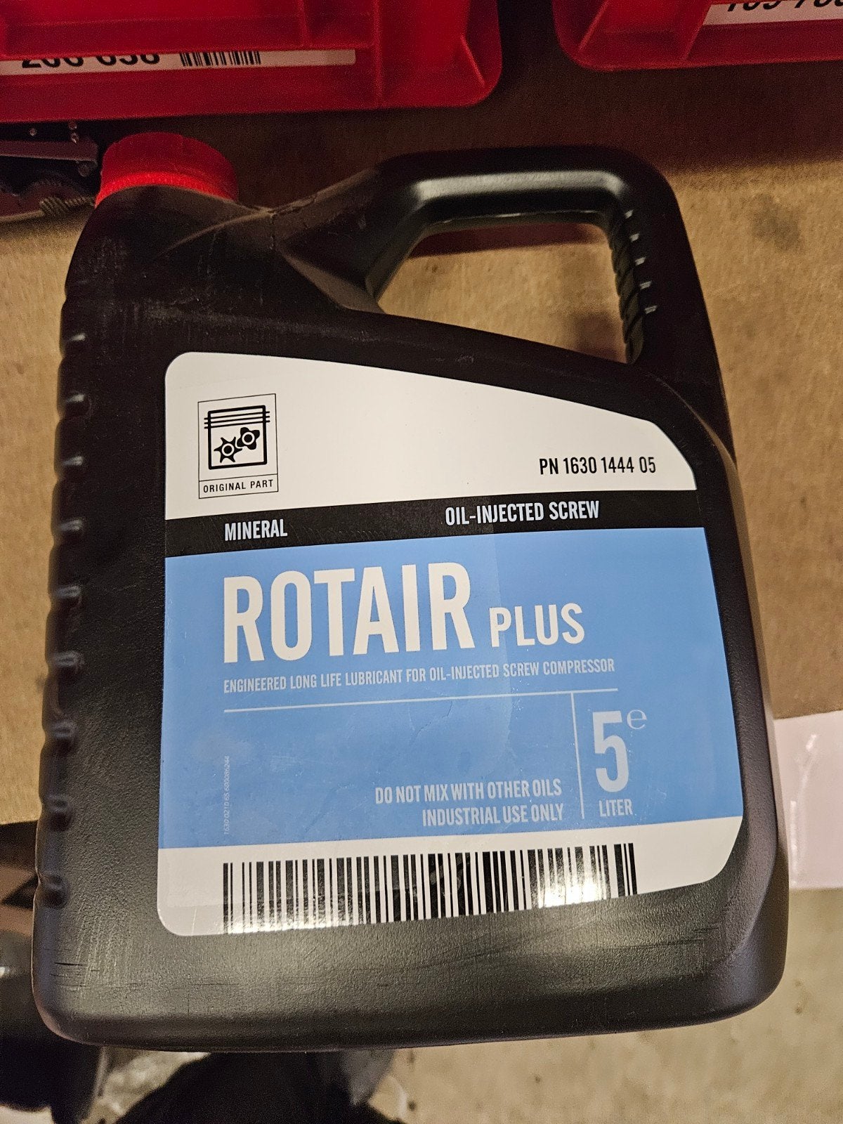 Rotair Plus Compressorolie - 5 Liter, Nieuw, Ophalen of Verzenden, Nvt, 200 tot 400 liter/min