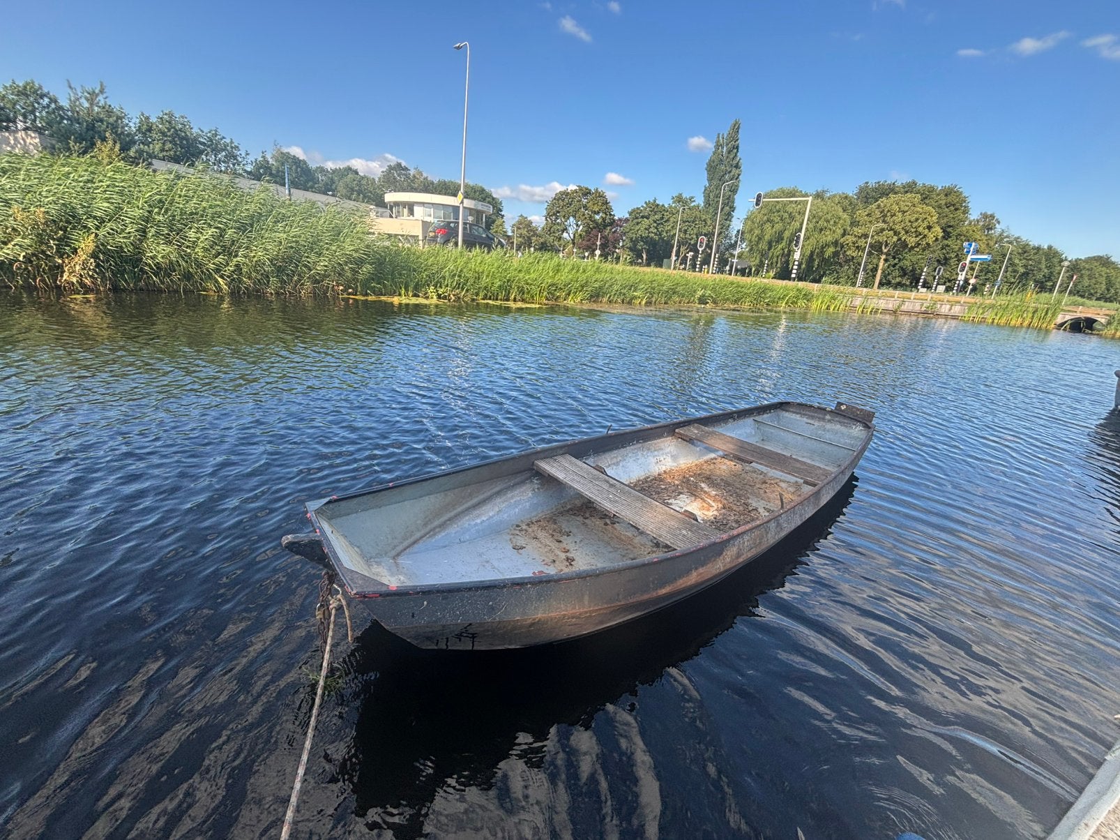 Stalen boot met 9.5 pk Yamaha, Ophalen, Staal, Zo goed als nieuw, Nvt