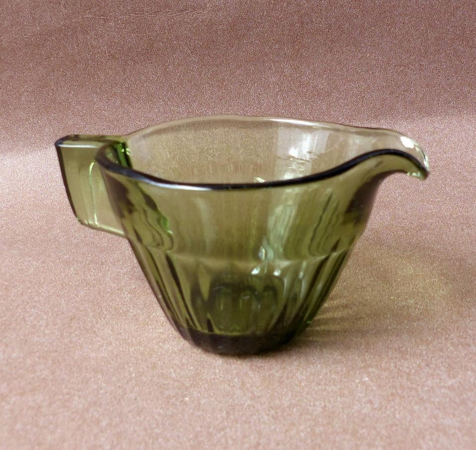 Leerdam Andries Copier persglazen melkkannetje Neerlandia, Ophalen of Verzenden