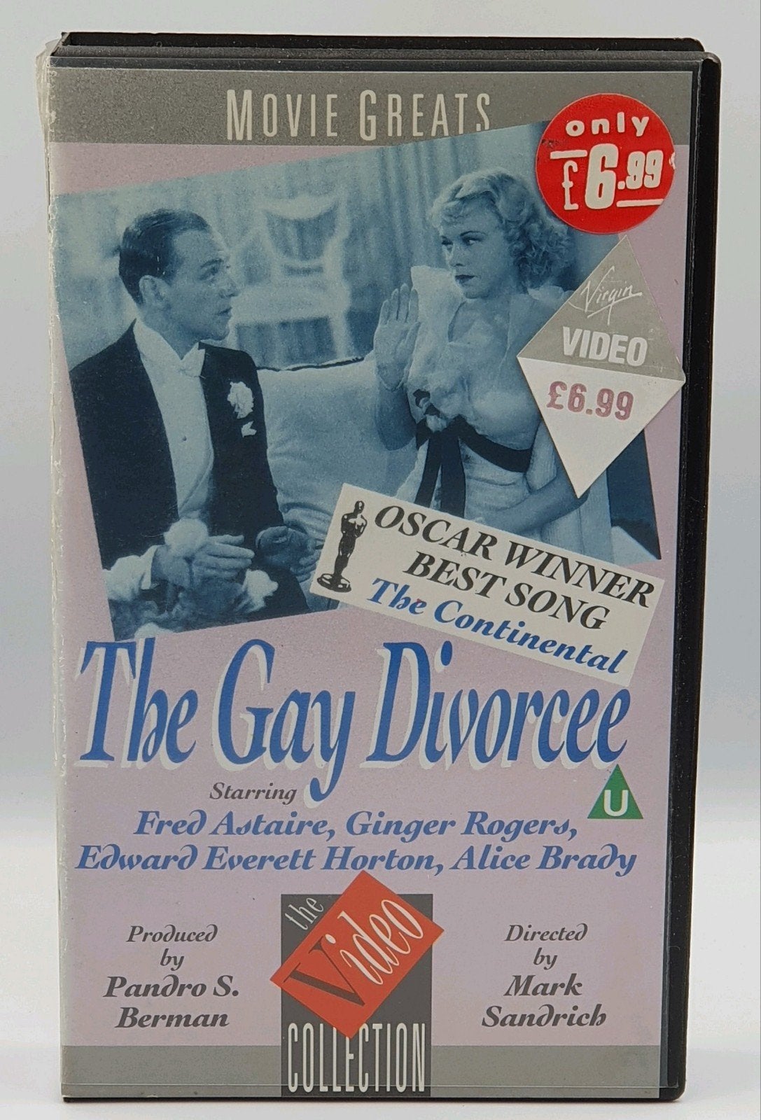 The Gay Divorcee VHS - Fred Astaire & Ginger Rogers, Alle leeftijden, Ophalen of Verzenden, Gebruikt, Komedie