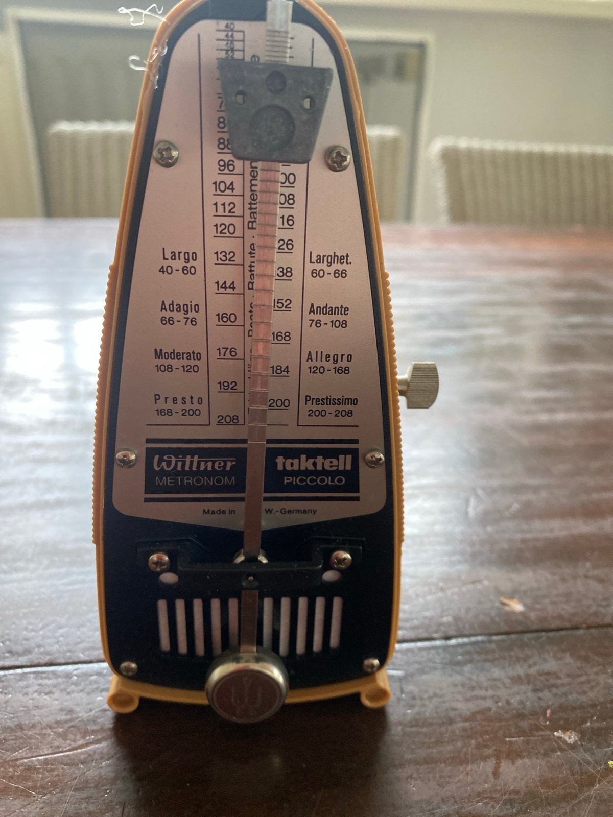 Wittner Taktell Piccolo Metronoom - Made in W.-Germany, Ophalen of Verzenden, Gebruikt
