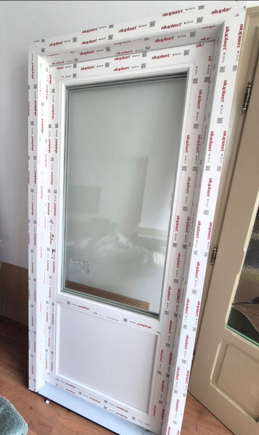 Nieuwe 3-dubbele beglaasde buitendeur / terrasdeur, Ophalen, Nieuw, Buitendeur, Glas
