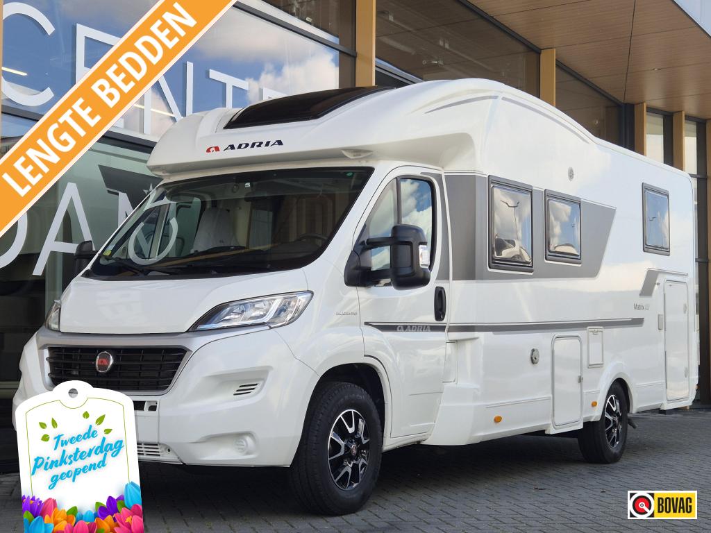 Adria Matrix Plus 670 DL FACE TO FACE ENKELE BEDDEN BOVAG, Fiat, Afzuigkap, Bedrijf, Adria