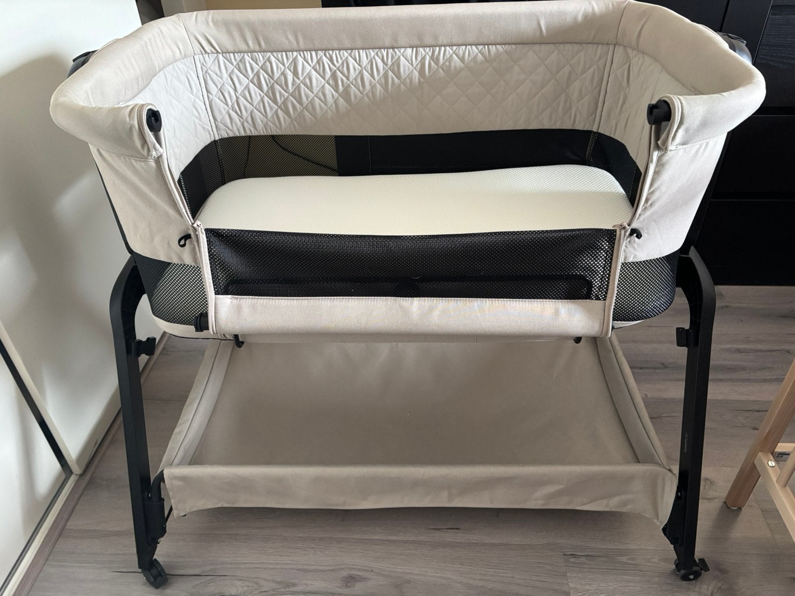Qute Q-breeze co-sleeper, Kinderen en Baby's, Babywiegjes en Ledikanten, Ophalen of Verzenden, Zo goed als nieuw, Wieg