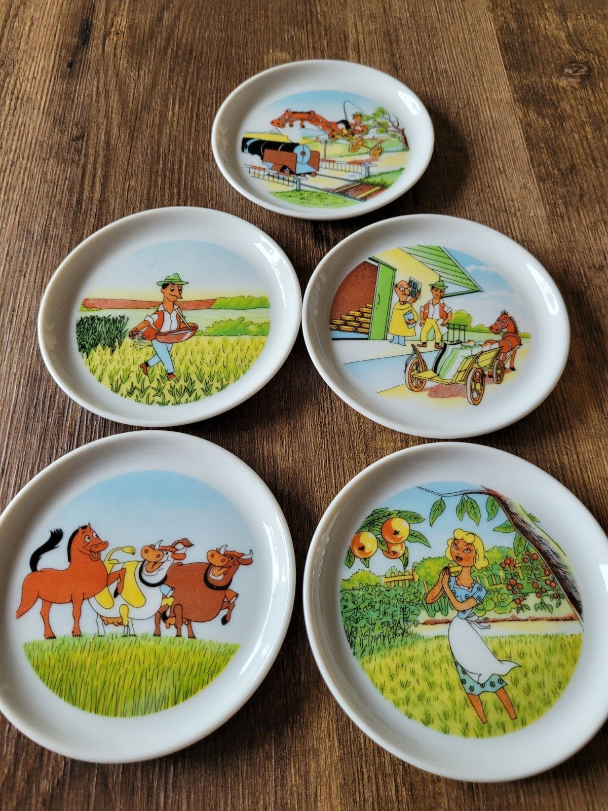 5 Porseleinen Onderzetters Furstenberg., Ophalen of Verzenden