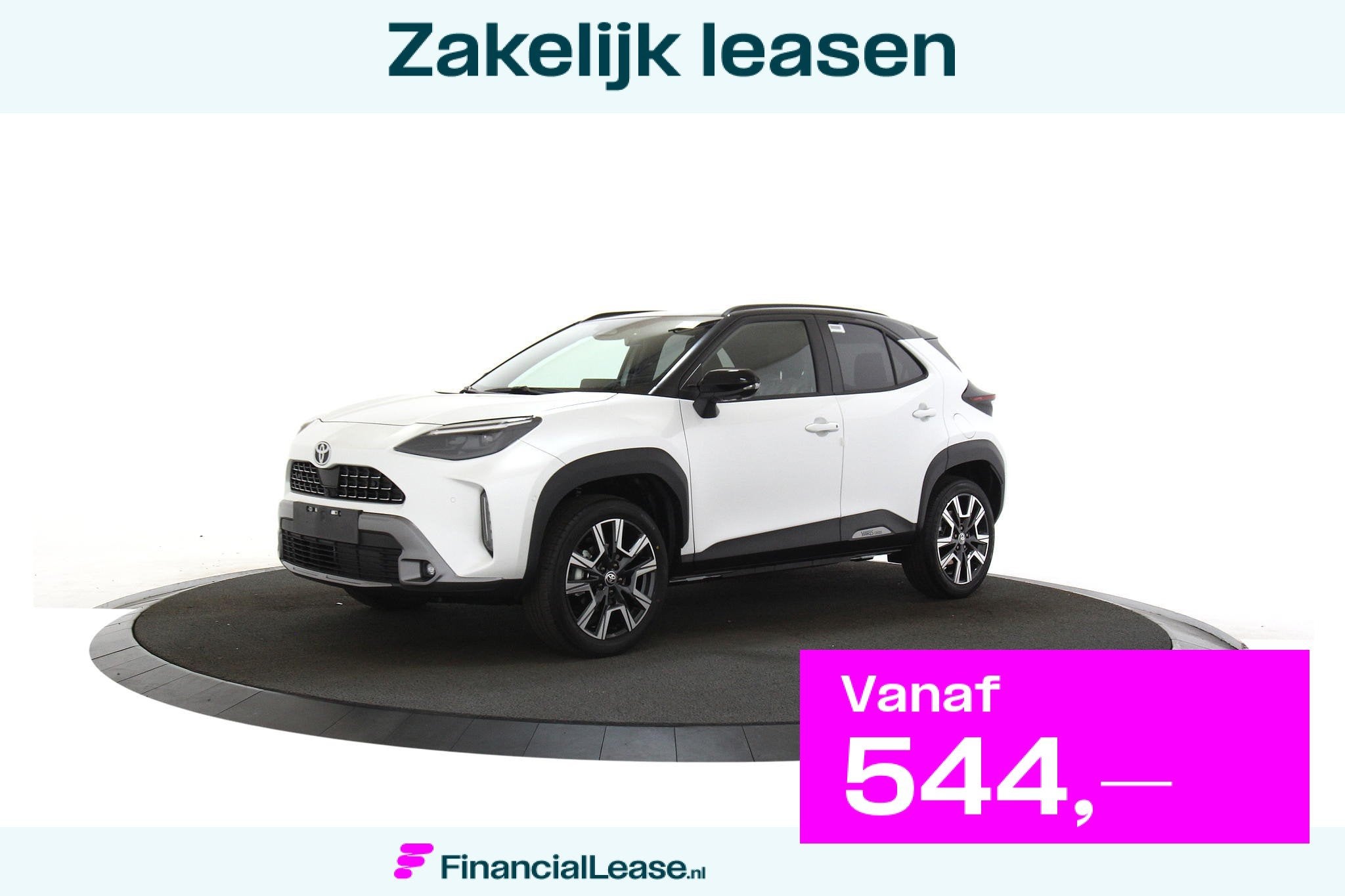 Toyota Yaris Cross 1.5 Hybrid 130 Executive Rondom zicht cam, Automaat, 0 kWh, Wit, Bedrijf