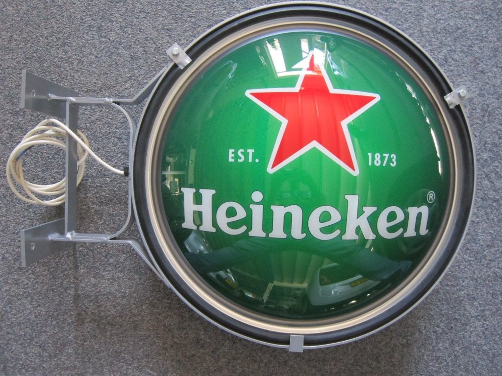 HEINEKEN BIER LED LICHTRECLAME, Verzamelen, Ophalen, Nieuw, Overige typen, Heineken
