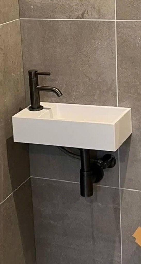 Saniselect Carpo Fontein 36x18x9 cm Mat Wit, Ophalen, Zo goed als nieuw, Toilet