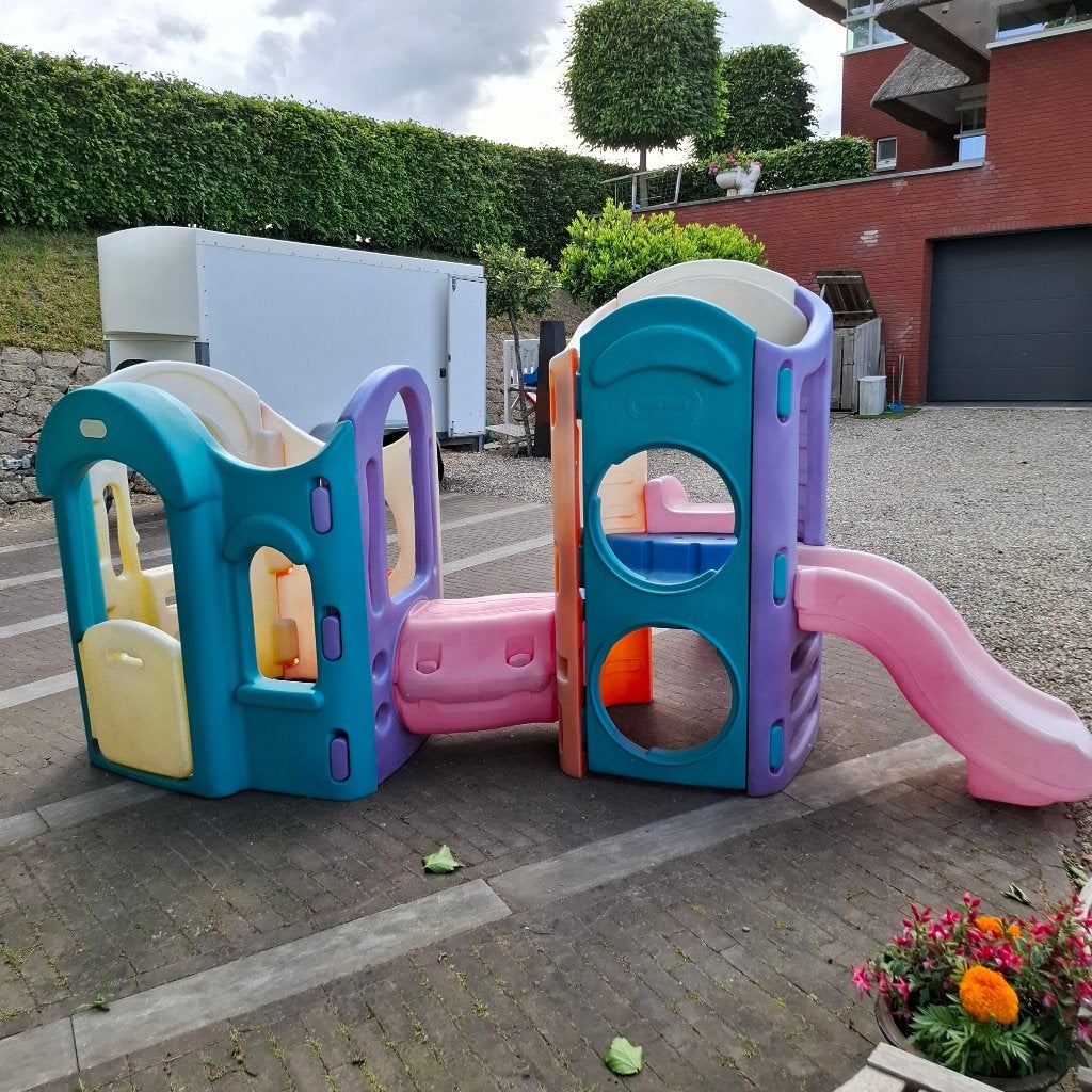 little tikes groot speeltoestel met 2 glijbanen, Ophalen, Gebruikt, Glijbaan