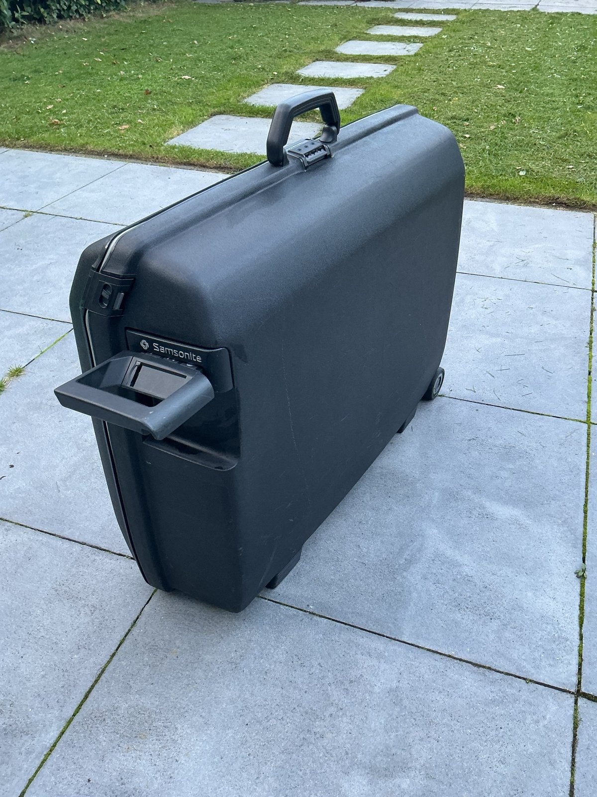 Samsonite Koffer Zwart met Wieltjes, Ophalen, Gebruikt, 20 tot 30 cm, Zwart