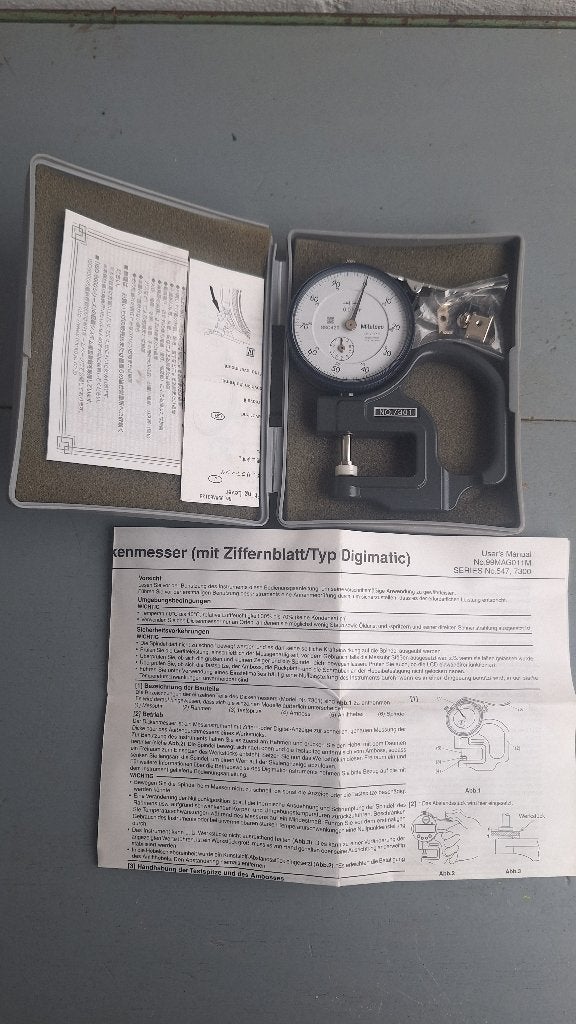 Mitutoyo 7301 diktemeter, Ophalen of Verzenden, Zo goed als nieuw