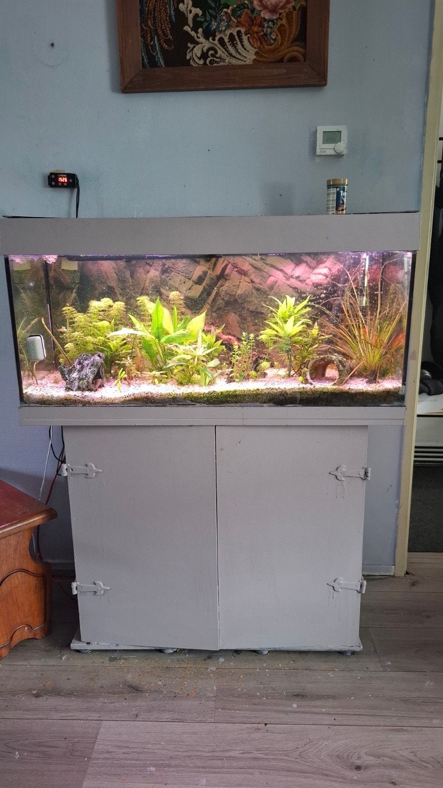 jewek rio 180 kleur taupe met pompmaat 100x40x40, Ophalen, Gebruikt, Inclusief vissen, Leeg aquarium