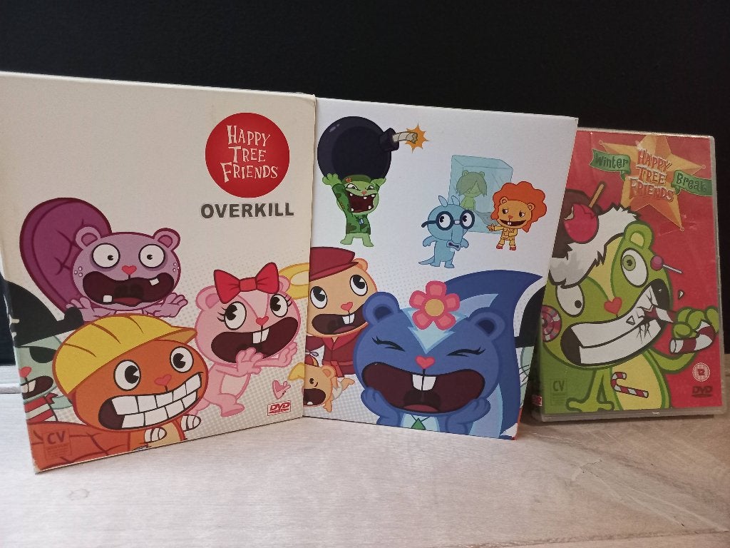 Happy Tree Friends Overkill (3xDVD BOX) + Winter Break CULT, Animatie, Ophalen of Verzenden, Zo goed als nieuw, Alle leeftijden