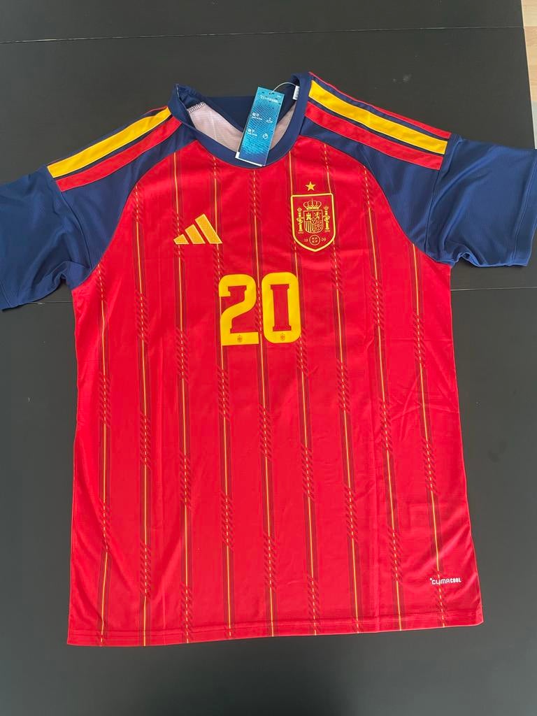 Spanje Thuisshirt Pedri 20 - Maat L, Maat M, Ophalen of Verzenden, Zo goed als nieuw, Shirt