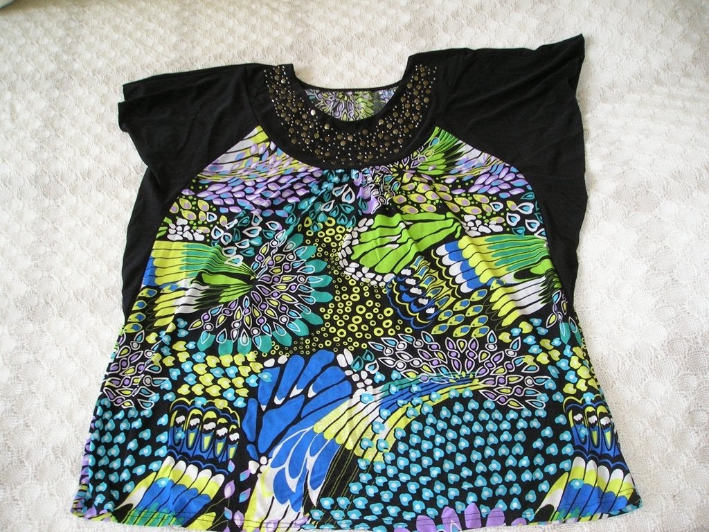 leuk apart shirt maat 48/50, Kleding | Dames, Ophalen, Meerkleurig, Maat 46/48 (XL) of groter, Zo goed als nieuw