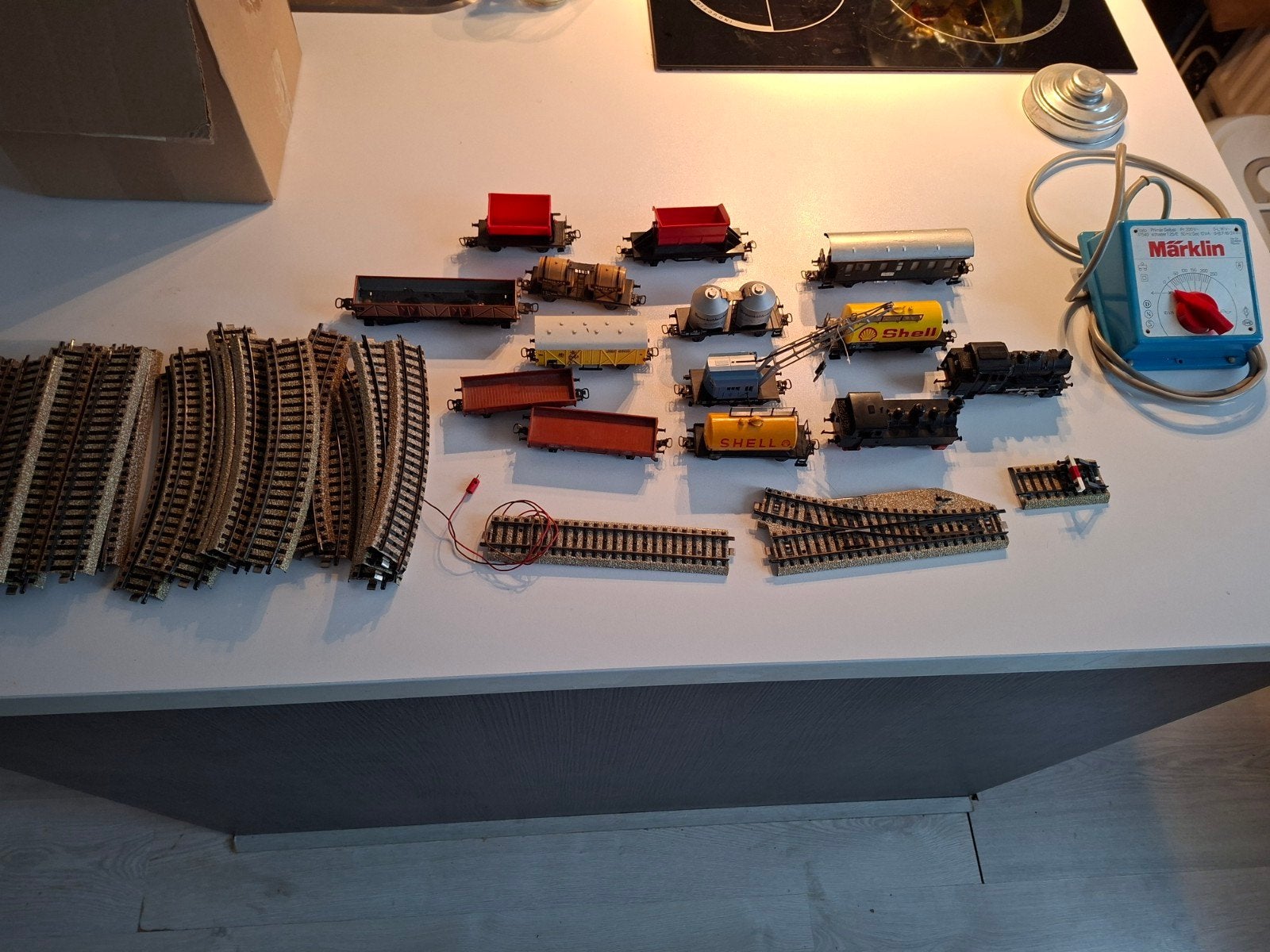 Märklin H0 Treinset met 2 Locomotieven, Wagons en Rails, Wisselstroom, Ophalen of Verzenden, Märklin, Gebruikt