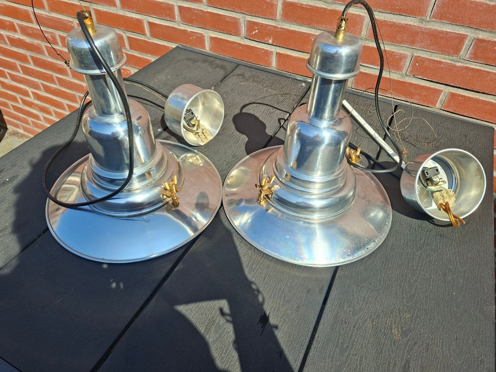 lamp, Huis en Inrichting, Lampen | Hanglampen, Ophalen of Verzenden, Gebruikt, Metaal