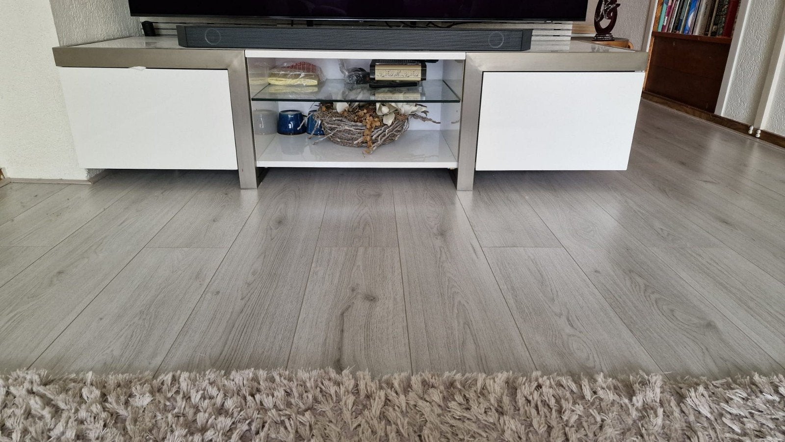 Modern tv-meubel met salontafel set (hoogglans), Huis en Inrichting, Ophalen, 25 tot 50 cm, Minder dan 100 cm