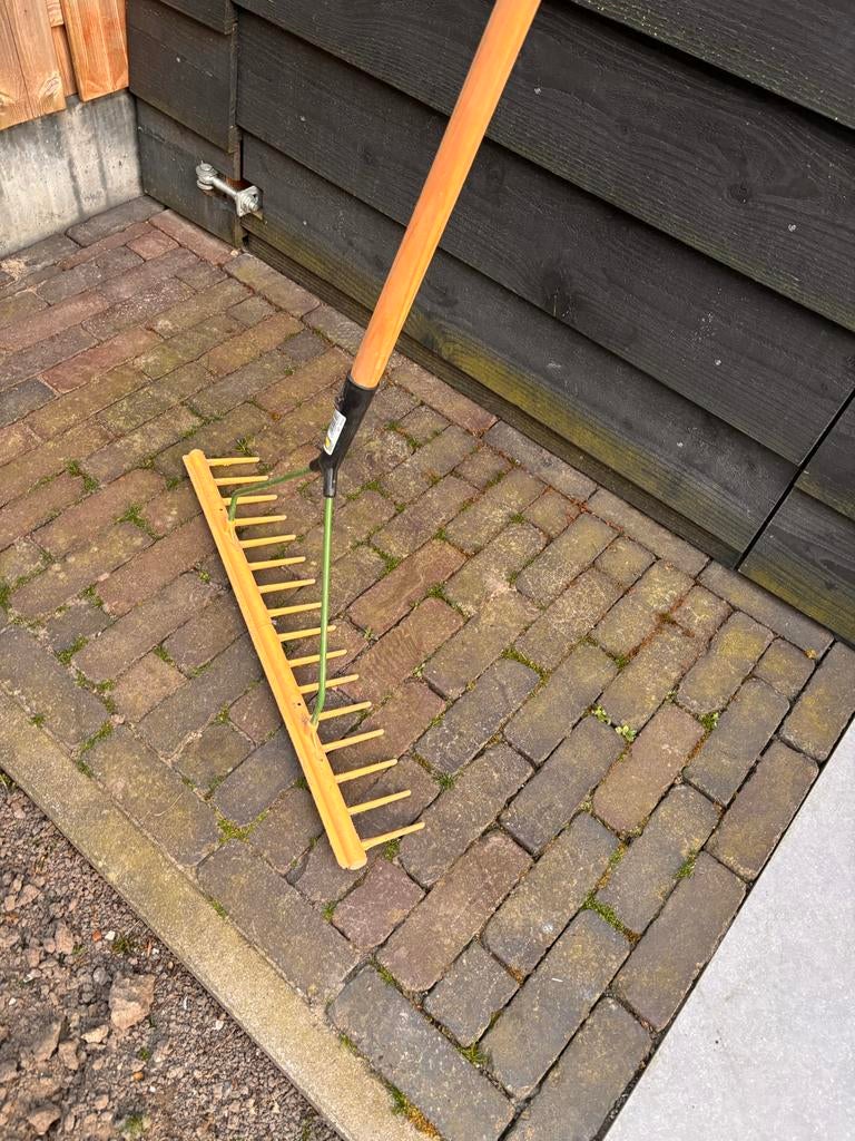 (Gras)hark met houten steel - Zo goed als nieuw, Ophalen, Zo goed als nieuw, Hark