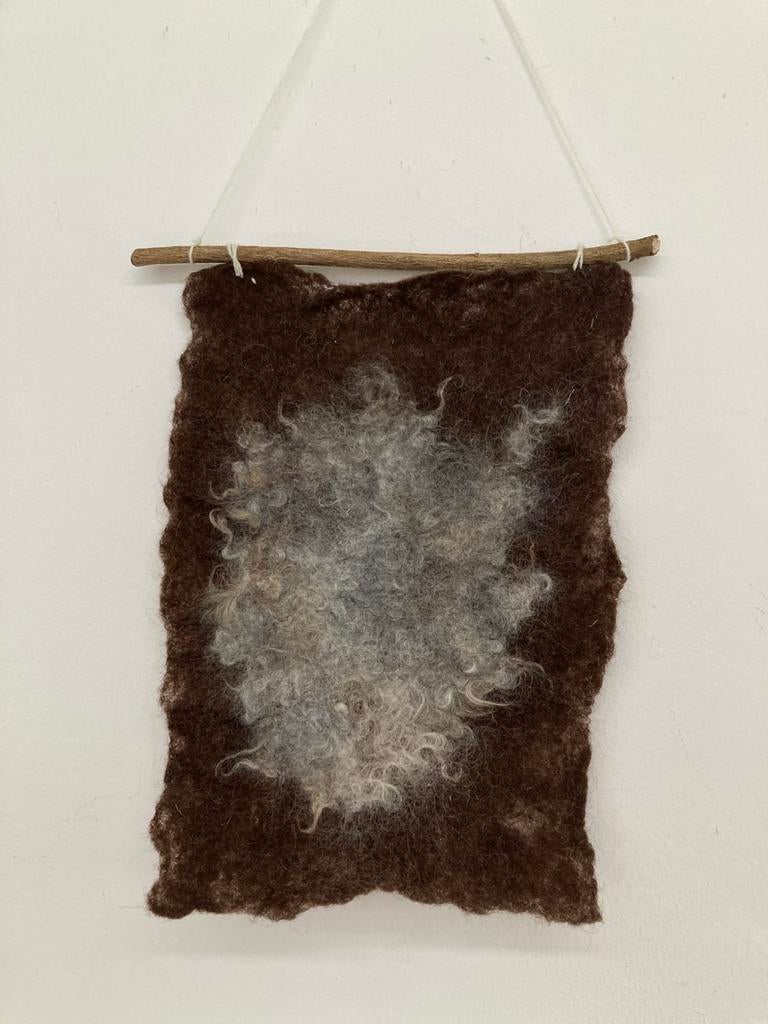 Vilten wandhanger, schapenwol, Ophalen of Verzenden, Nieuw