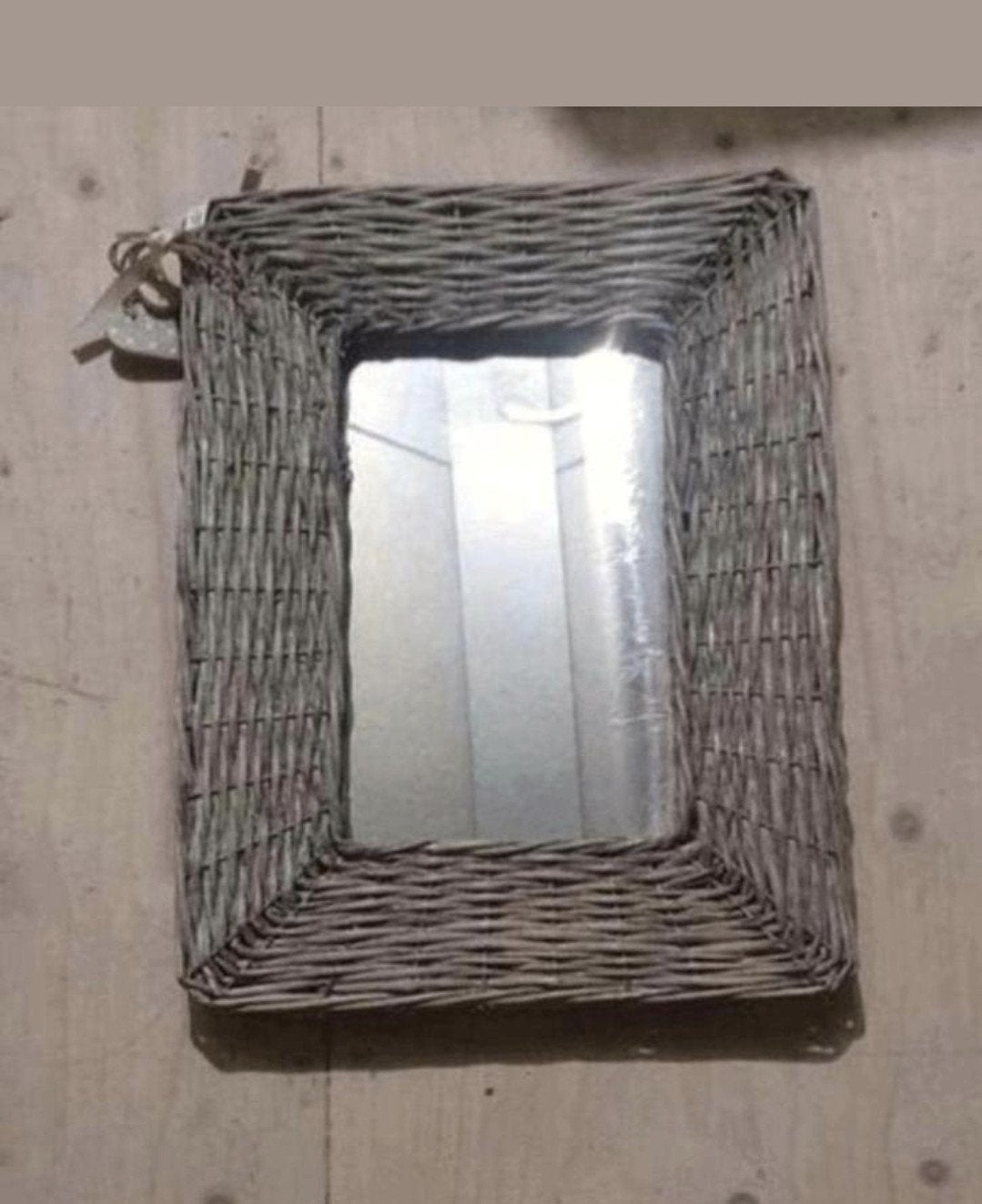 Leuke ratan spiegel ,3de gratis, Huis en Inrichting, Minder dan 50 cm, Ophalen of Verzenden, Zo goed als nieuw, Minder dan 100 cm
