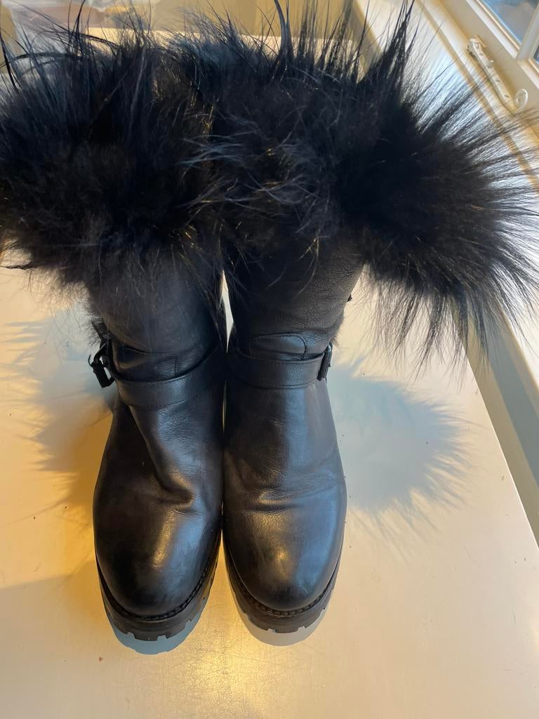 Laarzen sartore met bont, Ophalen of Verzenden, Zo goed als nieuw, Maat 38/40 (M), Broek