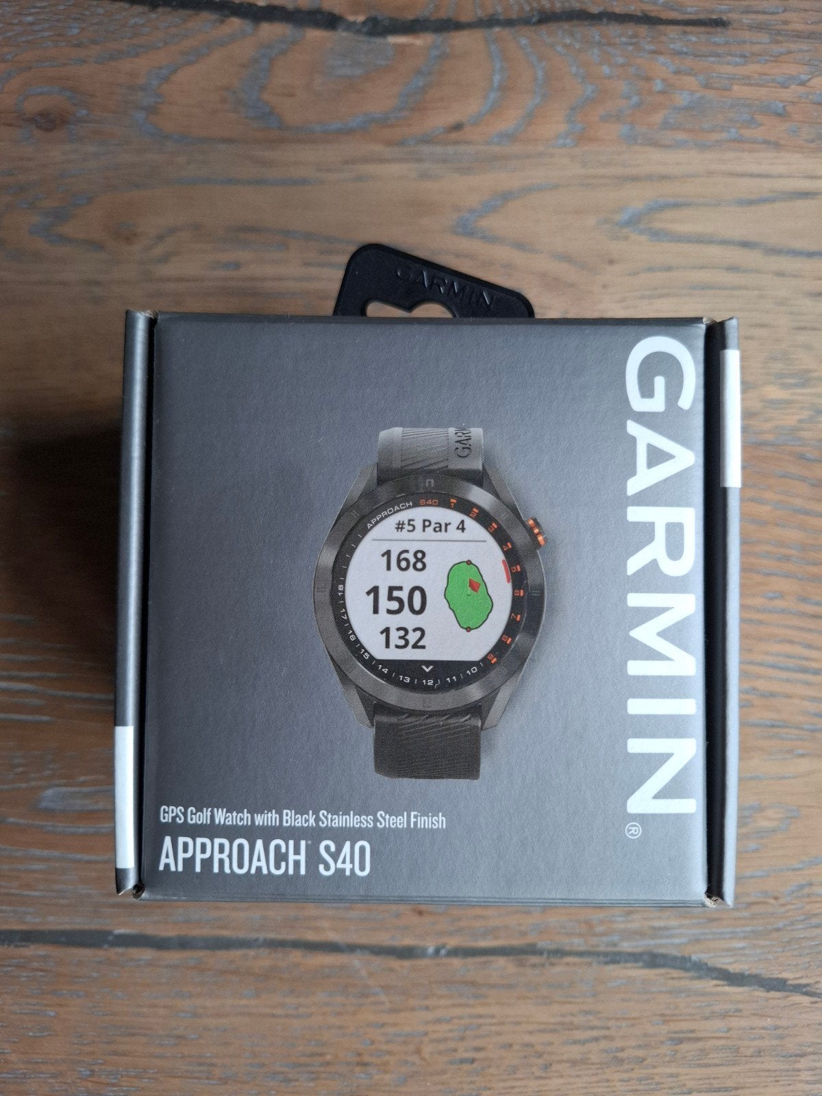 Garmin Approach S40 GPS Golfhorloge Zwart, Zwart, Garmin, Ophalen of Verzenden, Zo goed als nieuw