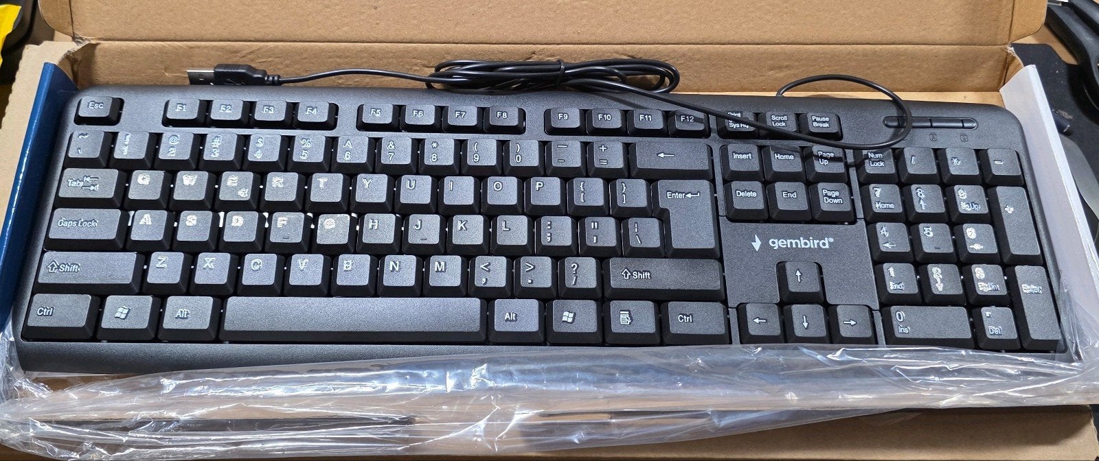 Gembird KB-U-103 toetsenbord usb qwerty, Computers en Software, Toetsenborden, Nieuw, Qwerty, Bedraad, Ophalen of Verzenden