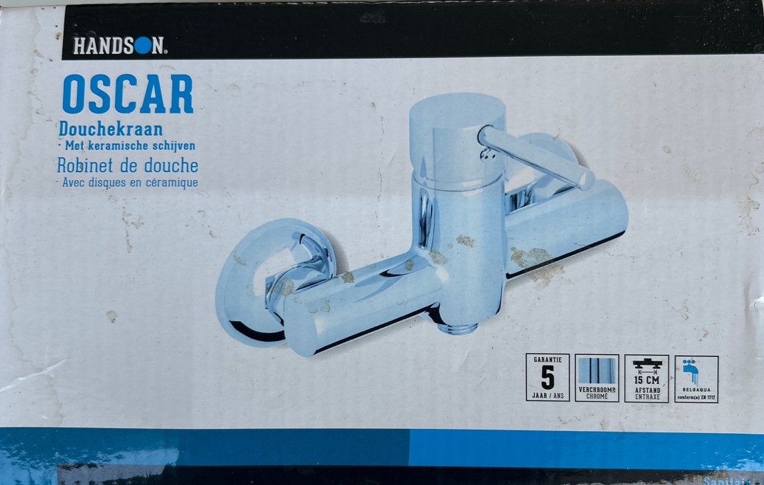 NIEUWE HANDSON OSCAR Douchekraan keramische schijven (15 cm), Ophalen, Nieuw, Chroom, Douche