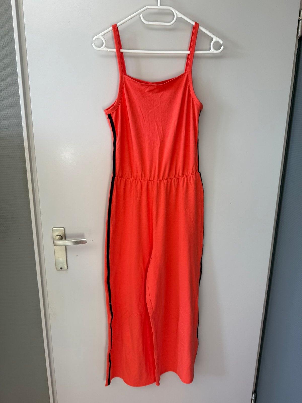 Zomerse koraalkleurige jumpsuit van C&A - Maat S, Ophalen of Verzenden, Zo goed als nieuw, Maat 36 (S), Oranje