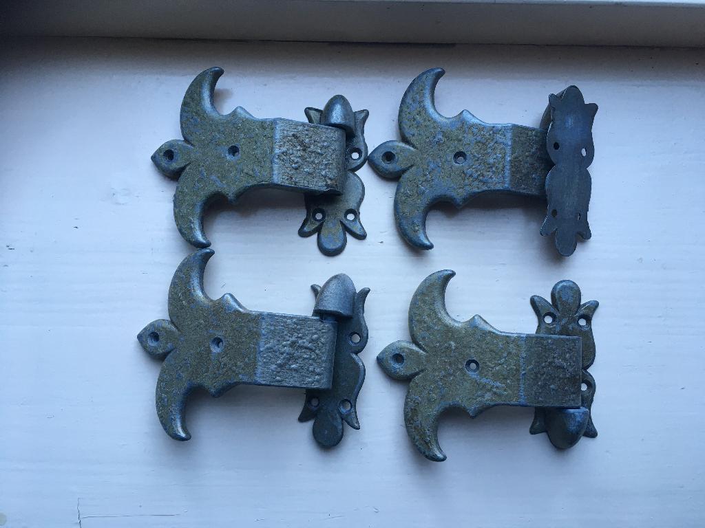 kast scharnieren 4 stuks sier, Ophalen of Verzenden, Zo goed als nieuw, IJzer, Scharnier