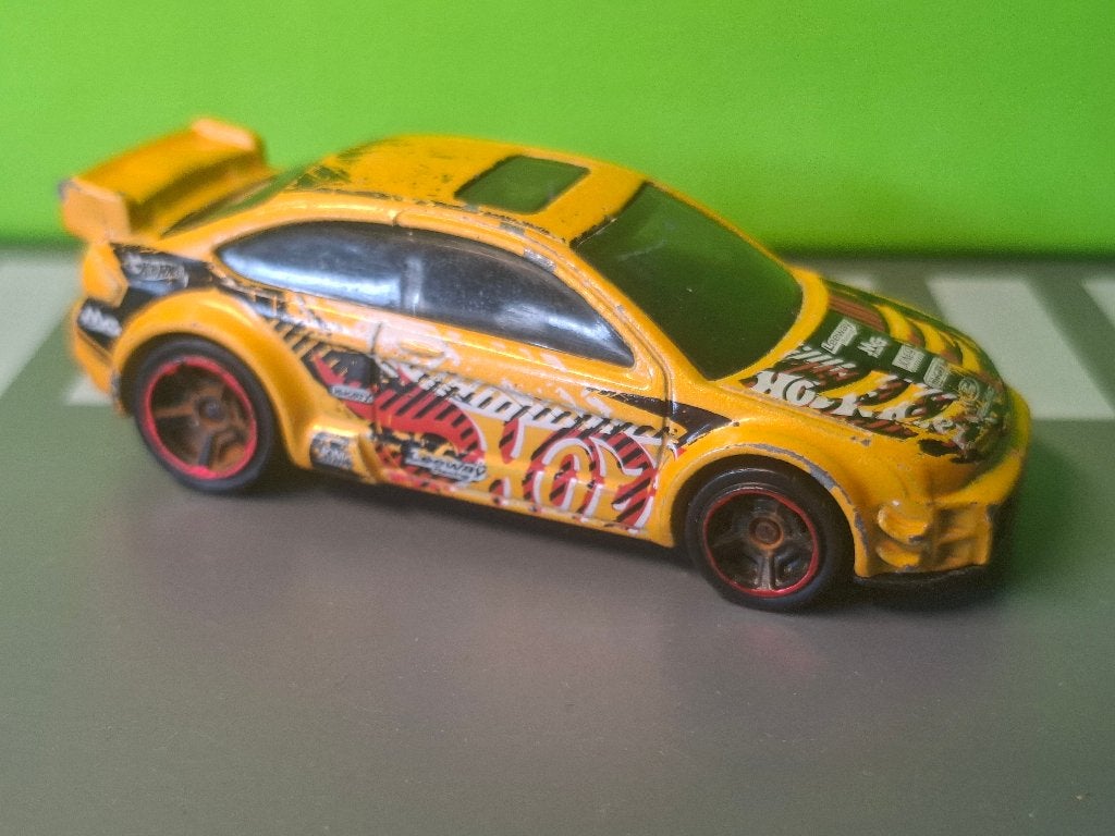 Hotwheels - 2008 Ford Focus |geel] 1/60, Ophalen of Verzenden, Gebruikt, Auto