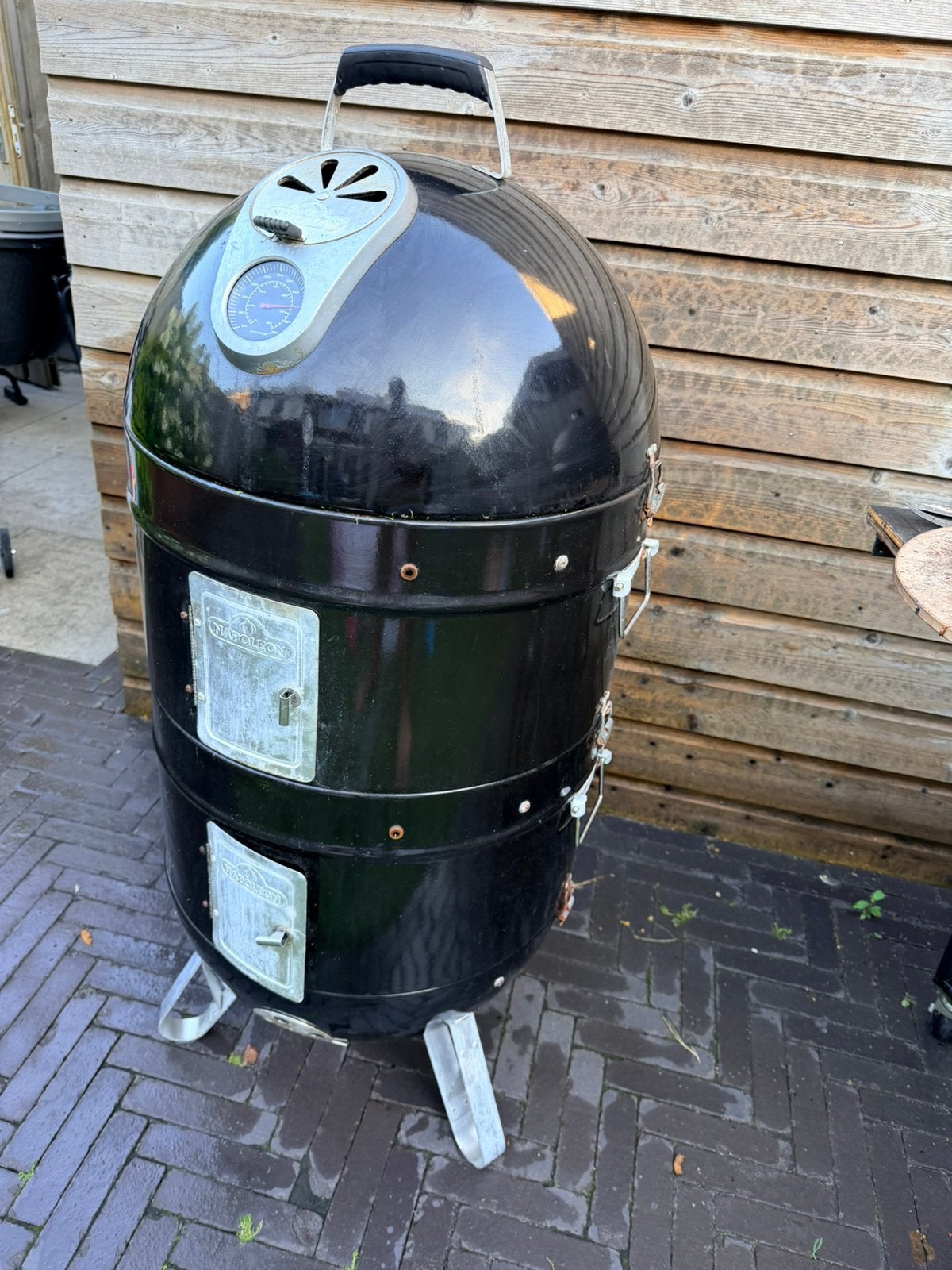 Napoleon 3-in-1 BBQ / Smoker - Compleet met accessoires, Ophalen, Zo goed als nieuw, Met accessoires